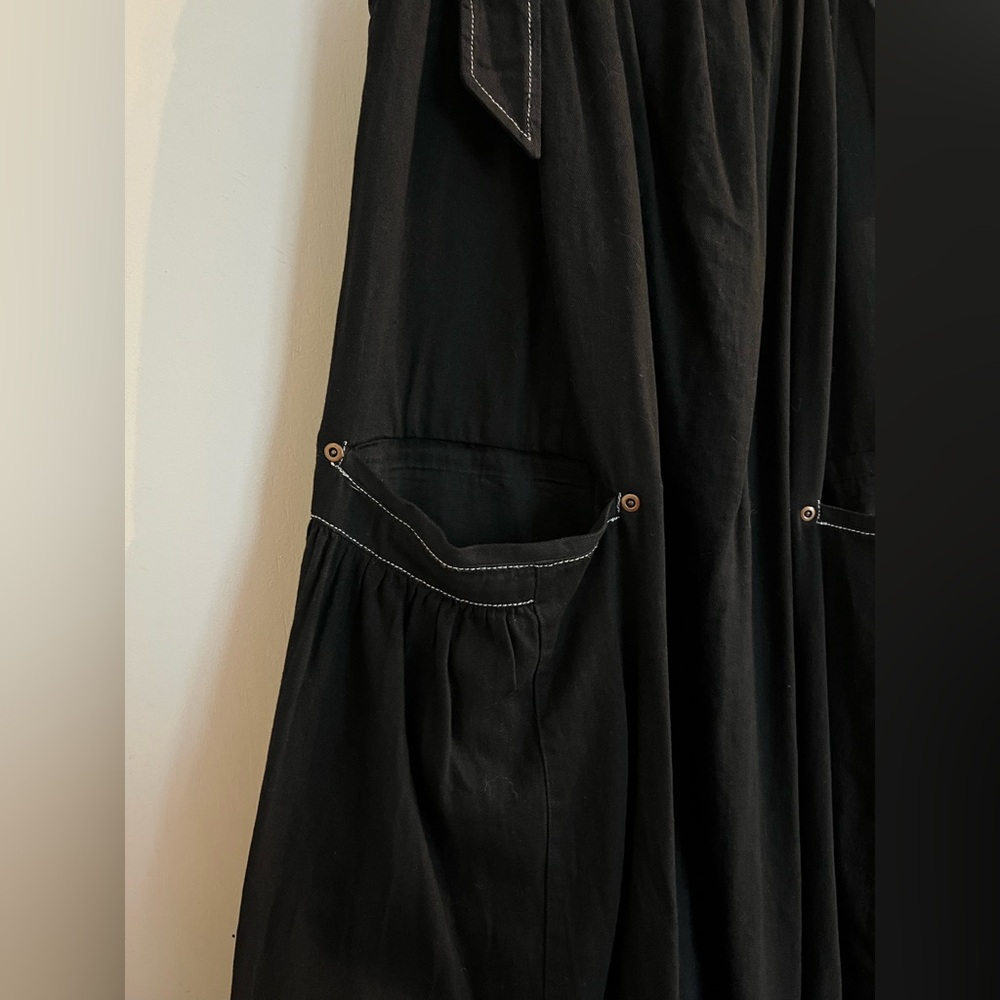 Free People Black Machu Barrel Midi Dress - Picture 6 of 13